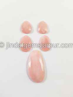 Pink Opal Rose Cut Slices